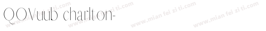 QOVuub charlton字体转换